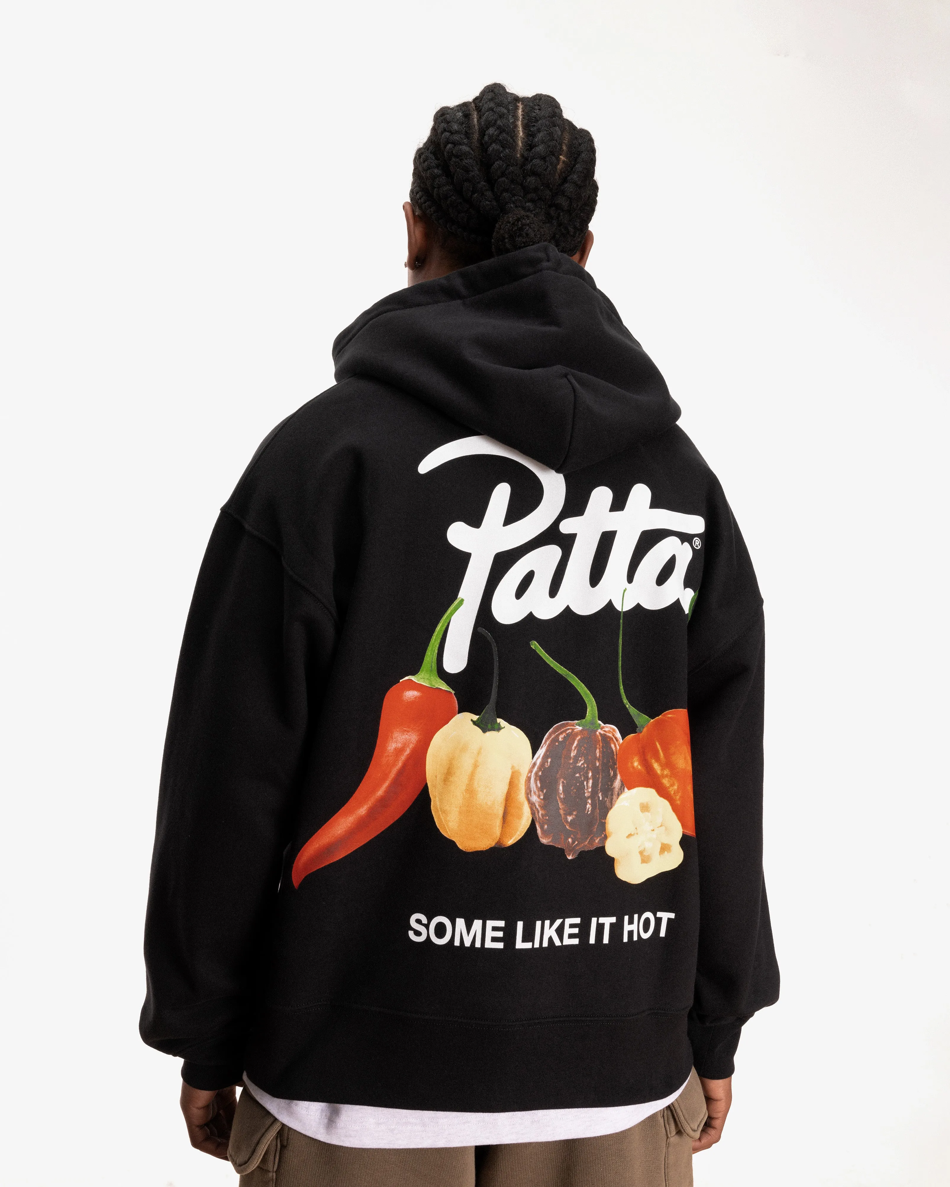 Patta Some Like It Hot Boxy Hooded Sweater (Black)