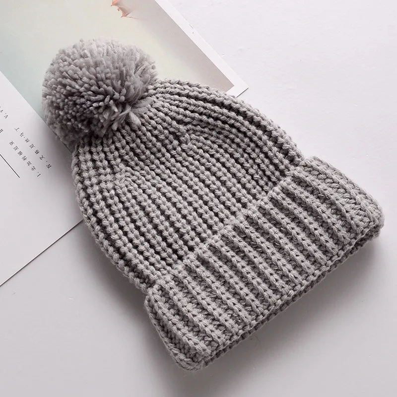 Pom Pom Winter Knitted Beanie