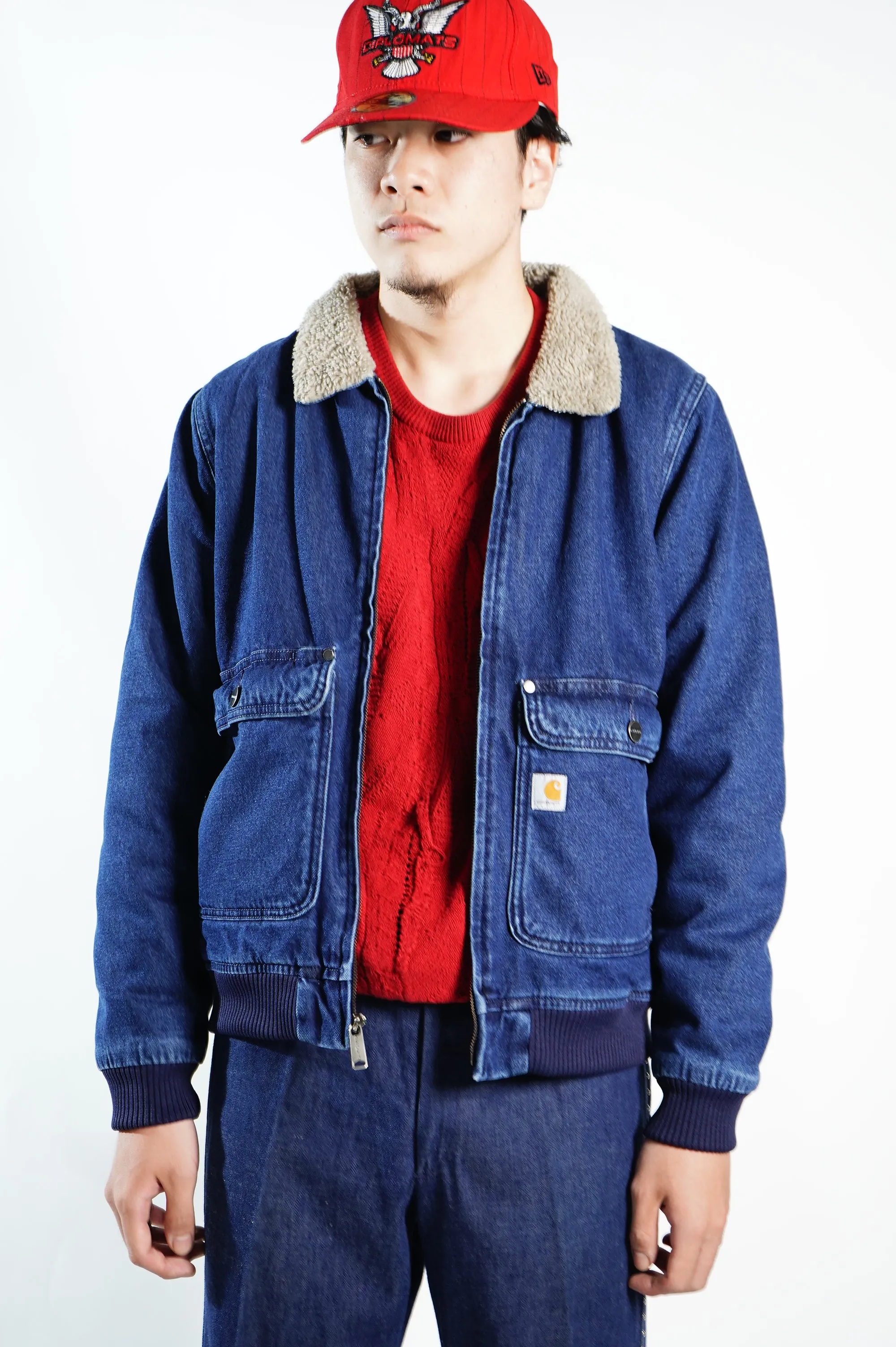 "Carhartt" -Denim Boa Jacket-