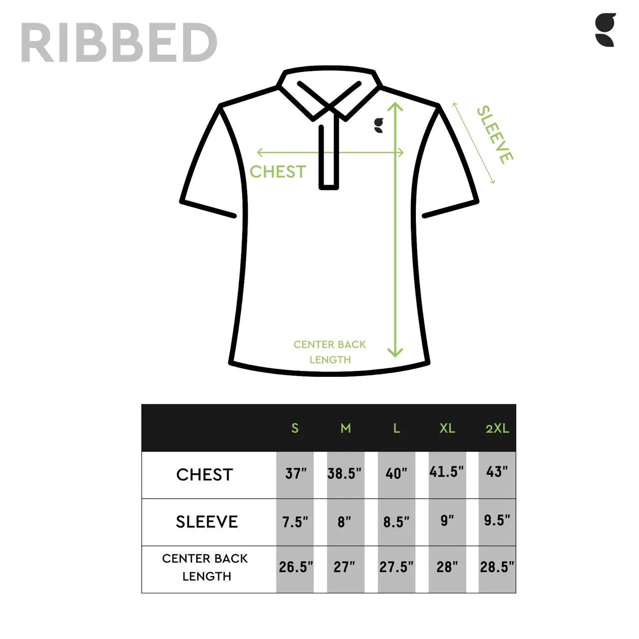 Ribbed Premium Polo | Cream Latte