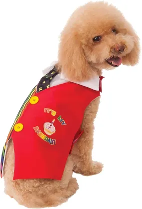 Rubie's Happy Barkday Vest Pet Costume