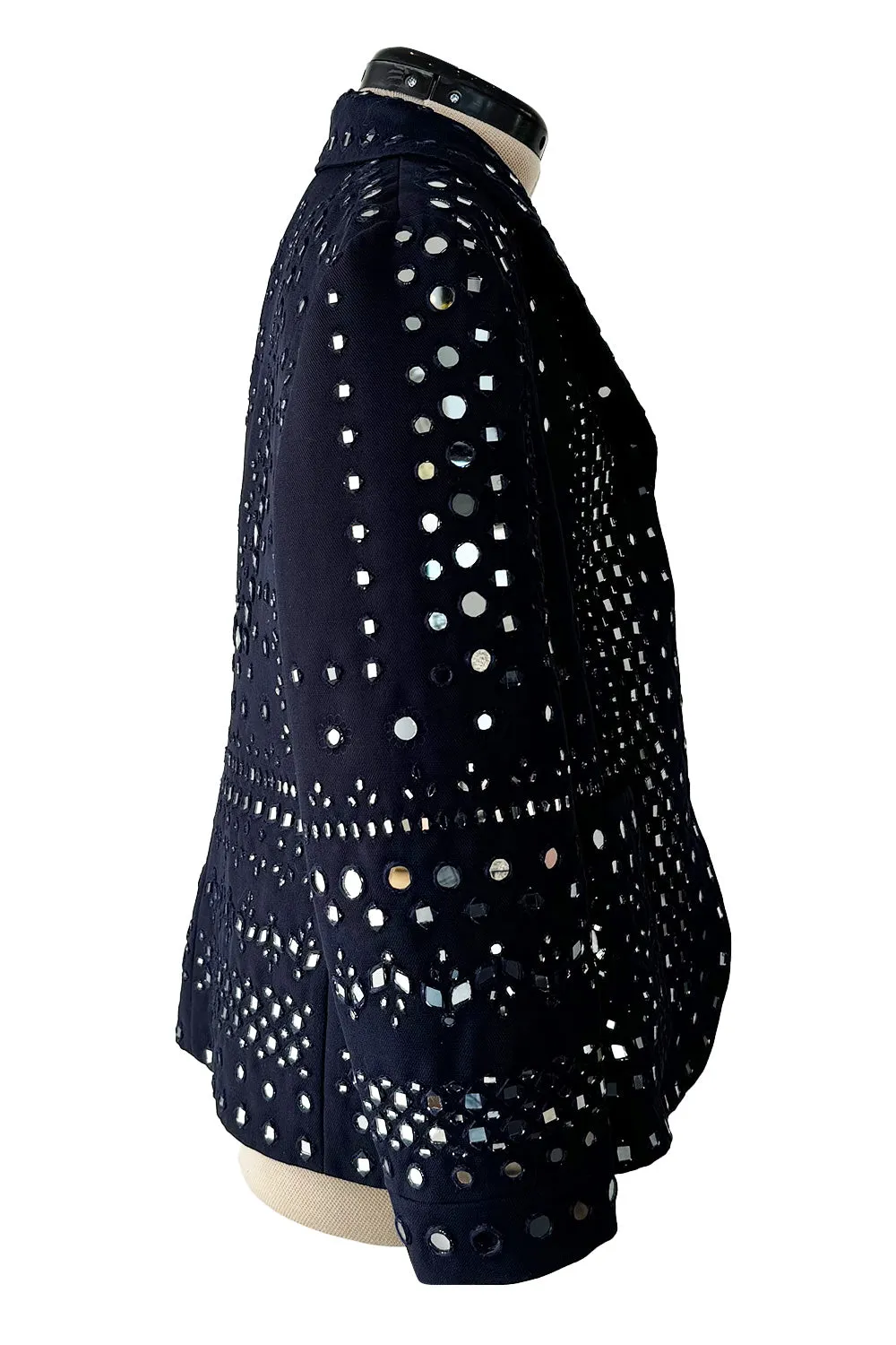 Runway Pre-Fall 2015 Valentino by Maria Grazia Chiuri & Pierpaolo Piccioli Blue Mirror Jacket