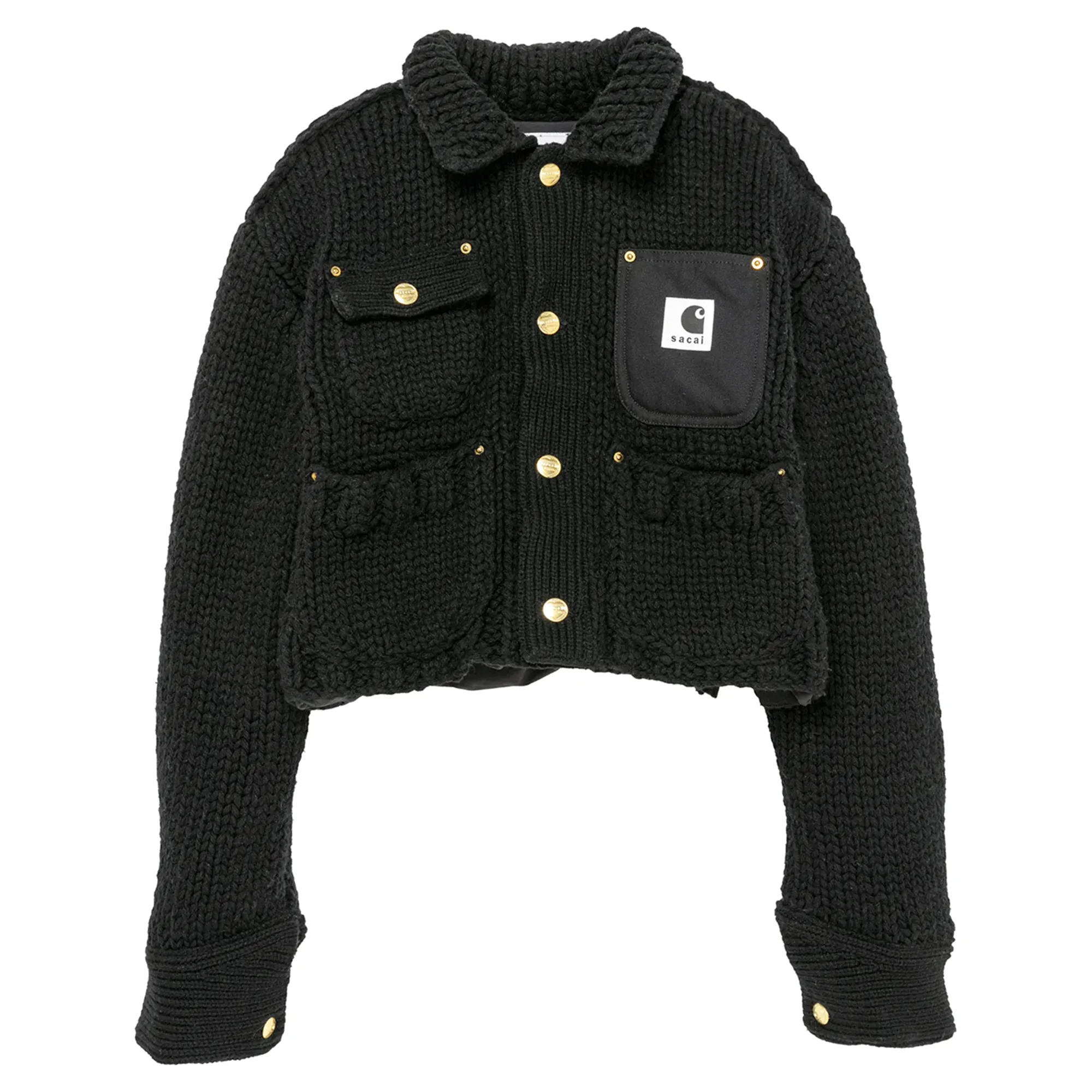 sacai X Carhartt WIP Unisex Knit Jacket Michigan