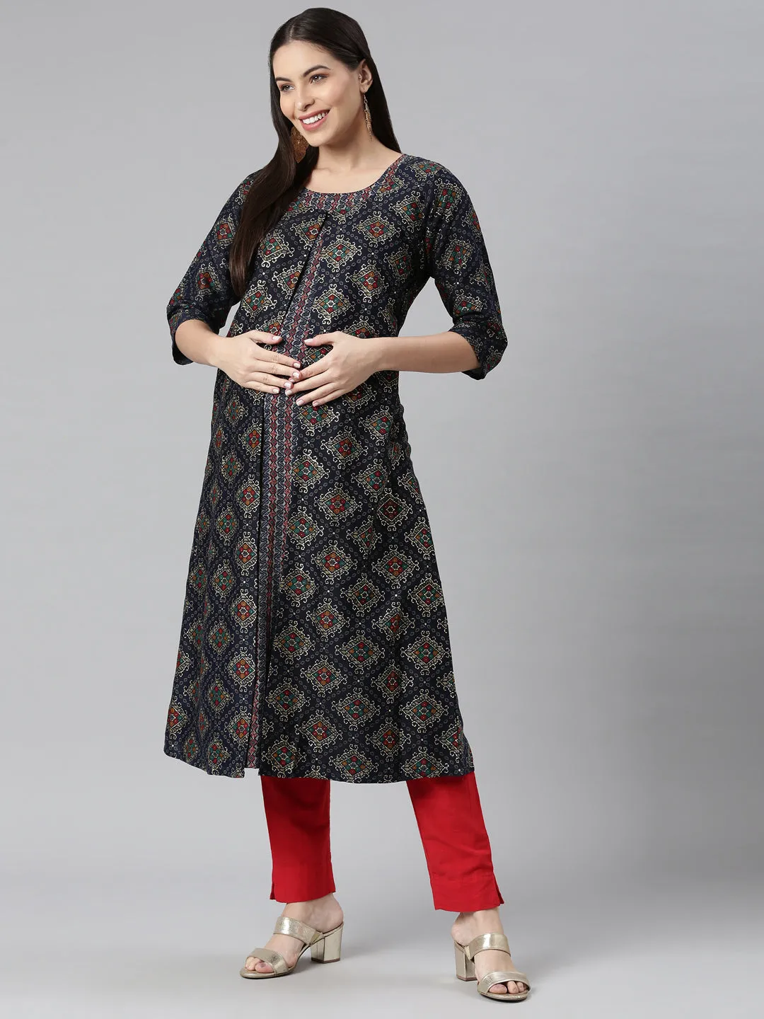 Sapphire Shacket Maternity & Feeding Dress