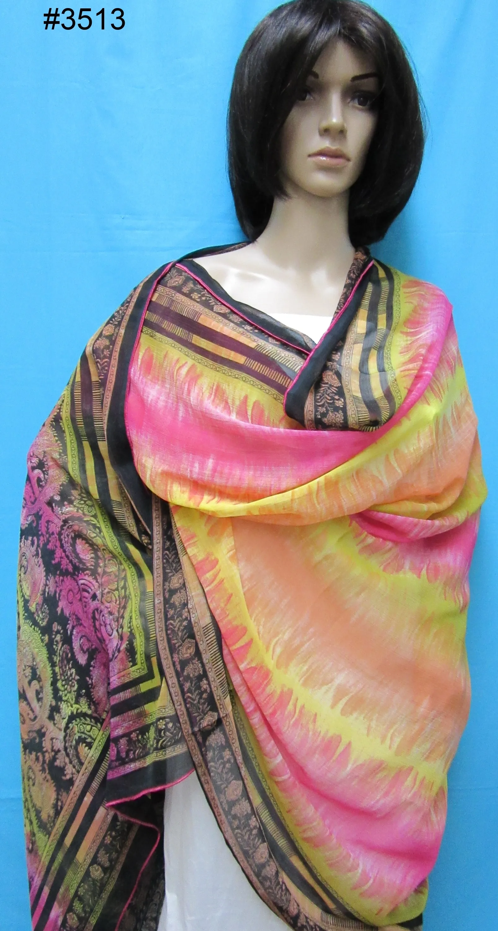 Scarf 3513 Cocktail Assorted Dupatta Chunni Wrap Shawl shieno sarees