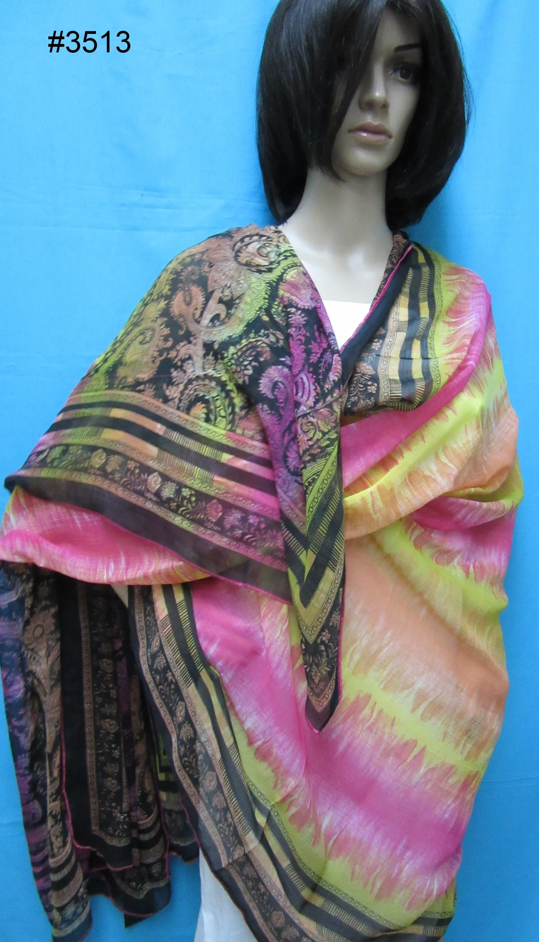 Scarf 3513 Cocktail Assorted Dupatta Chunni Wrap Shawl shieno sarees