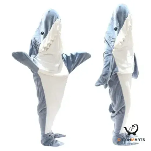 Shark Blanket Pajamas for Children and Adults