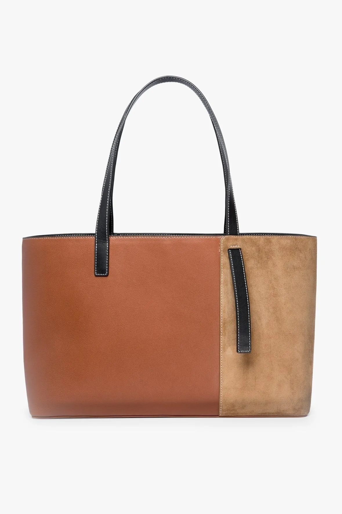 SHOKO TOTE BAG | TAN BLACK