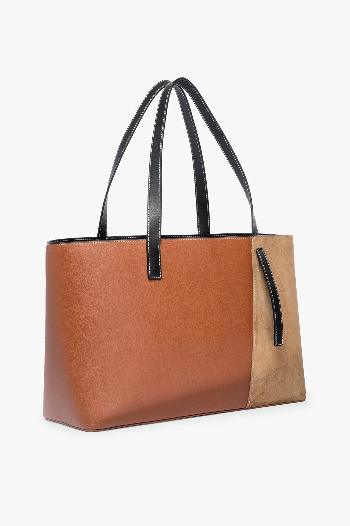 SHOKO TOTE BAG | TAN BLACK