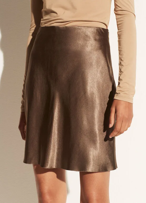 Short Slip Skirt - Bark