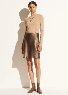 Short Slip Skirt - Bark