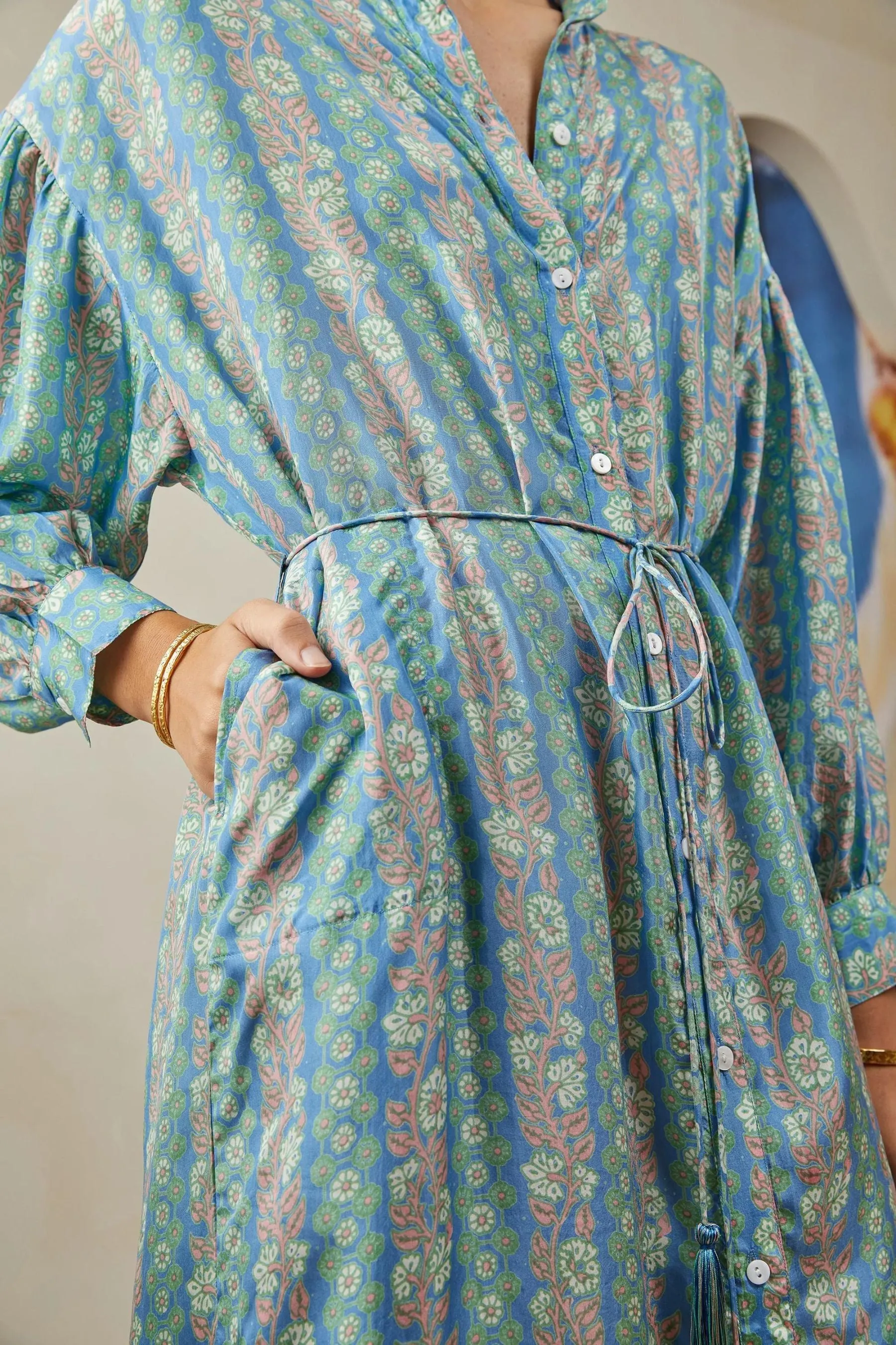 Sierra Maxi Shirt Dress | Iris