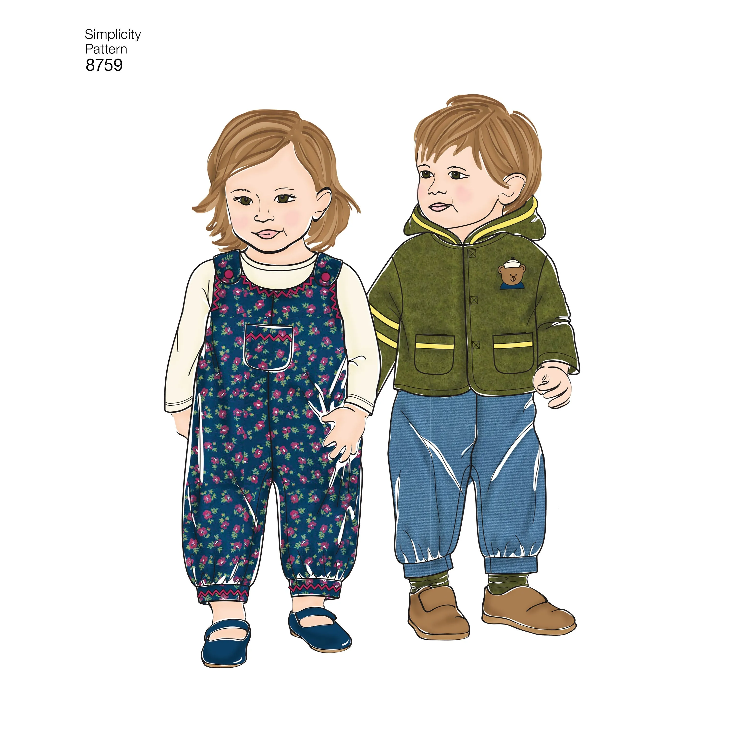 Simplicity Pattern 8759 Babies Sportswear