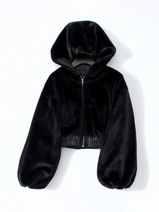 Snug Teddy Hoodie Coat