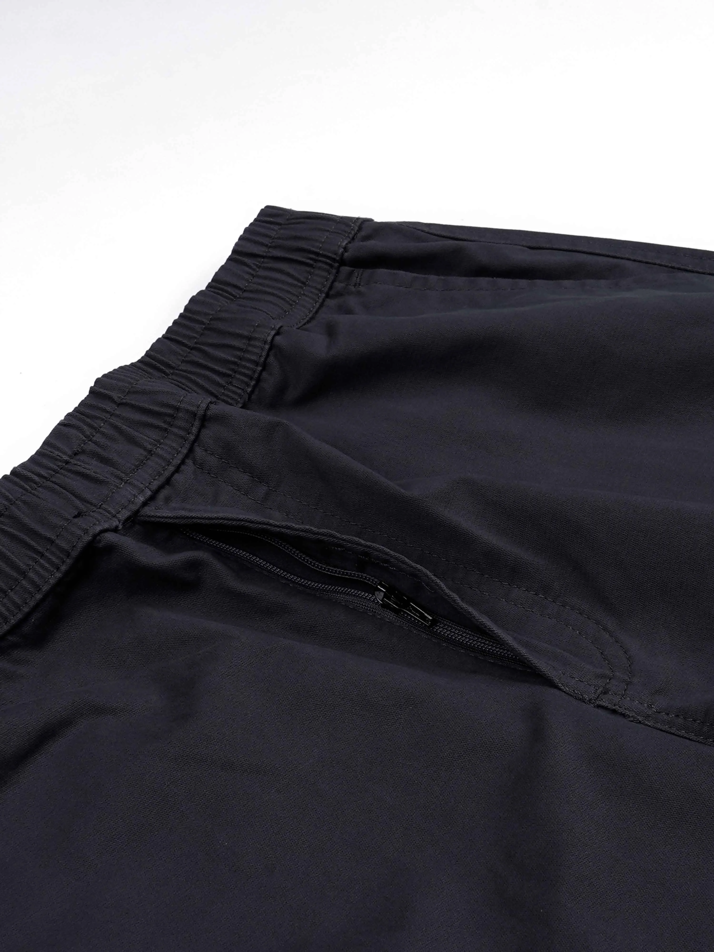 Soft Cotton Relaxed Dark Grey Flexiwaist Pants