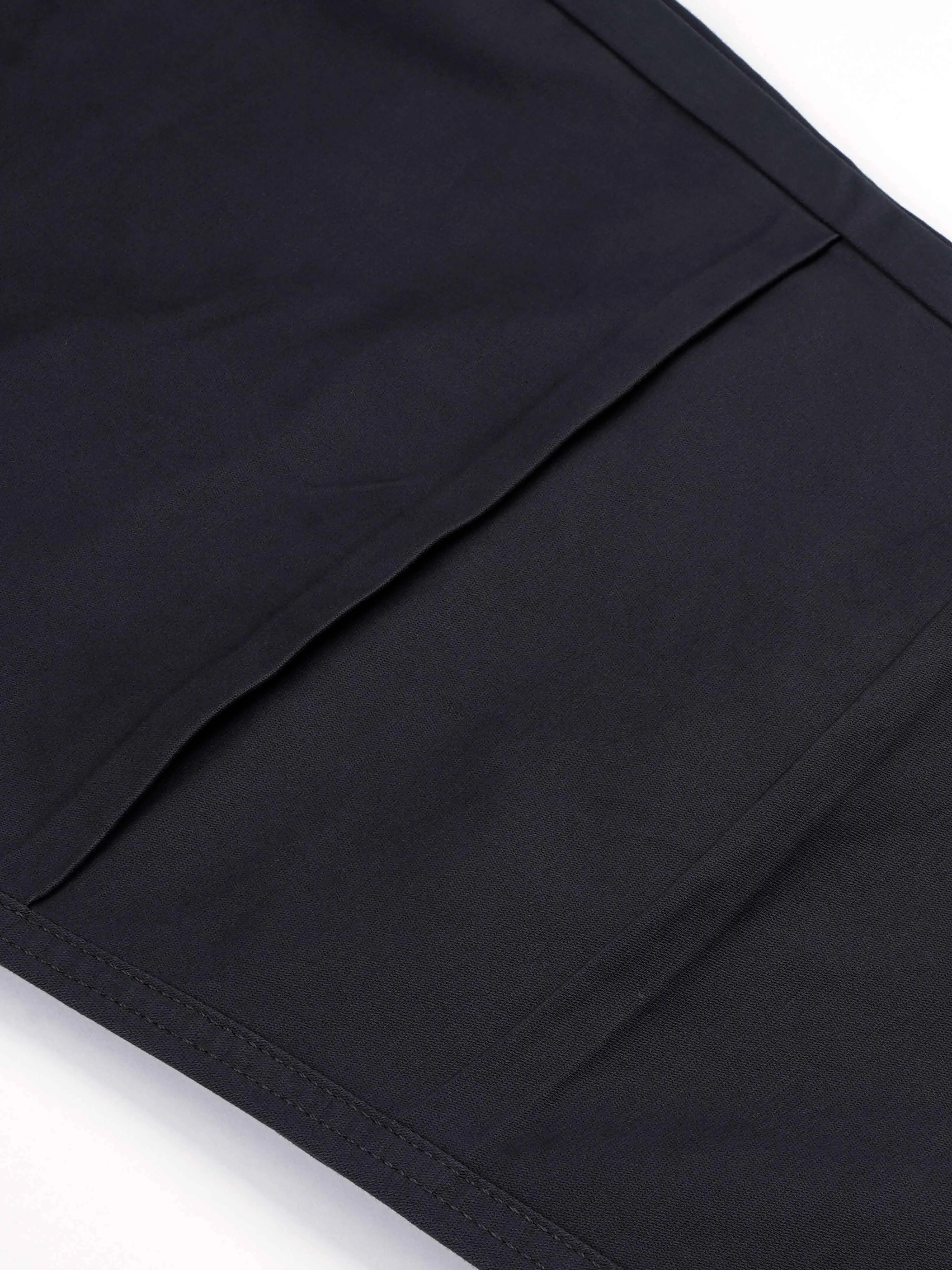 Soft Cotton Relaxed Dark Grey Flexiwaist Pants