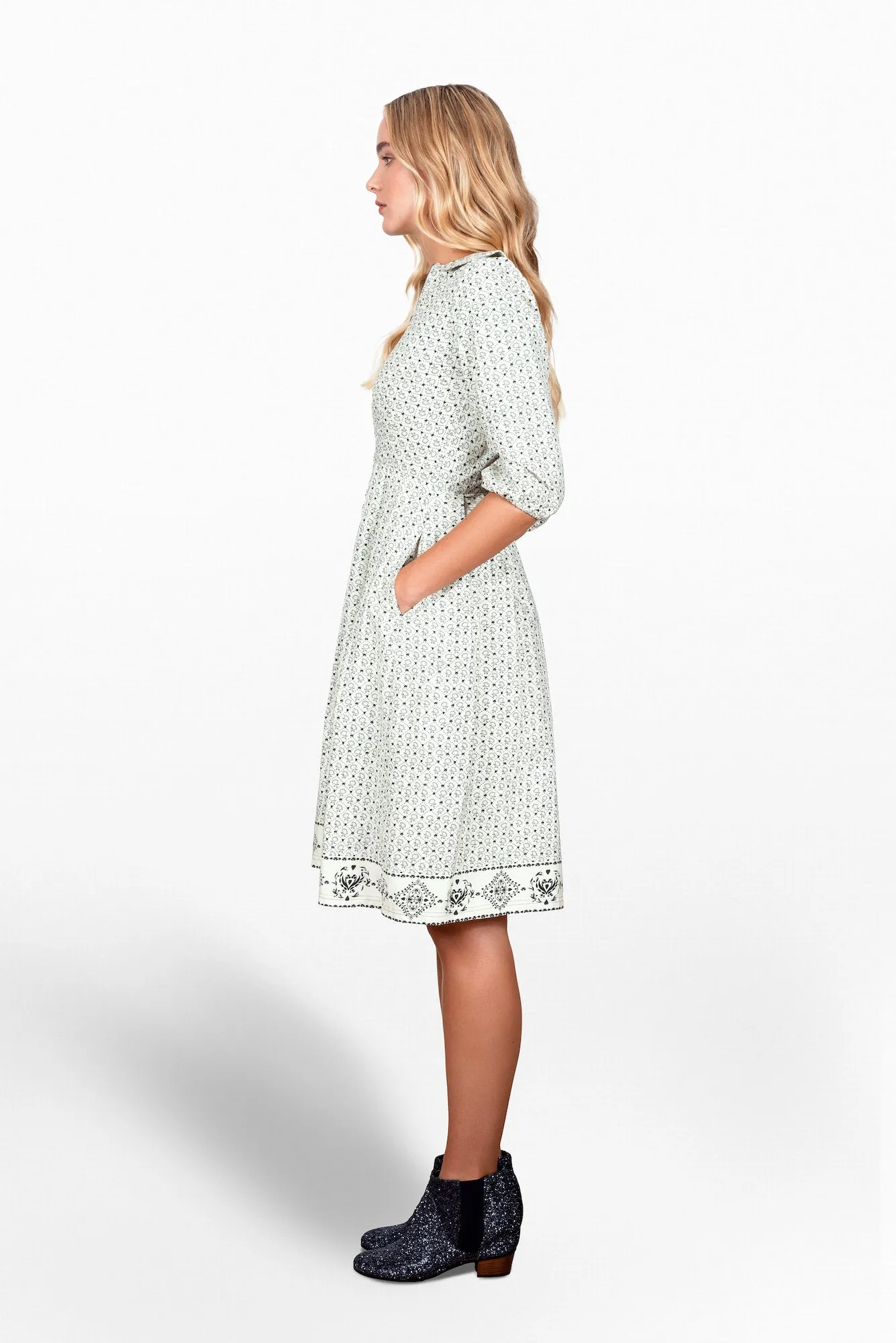 Sonnet cotton twill venn dress