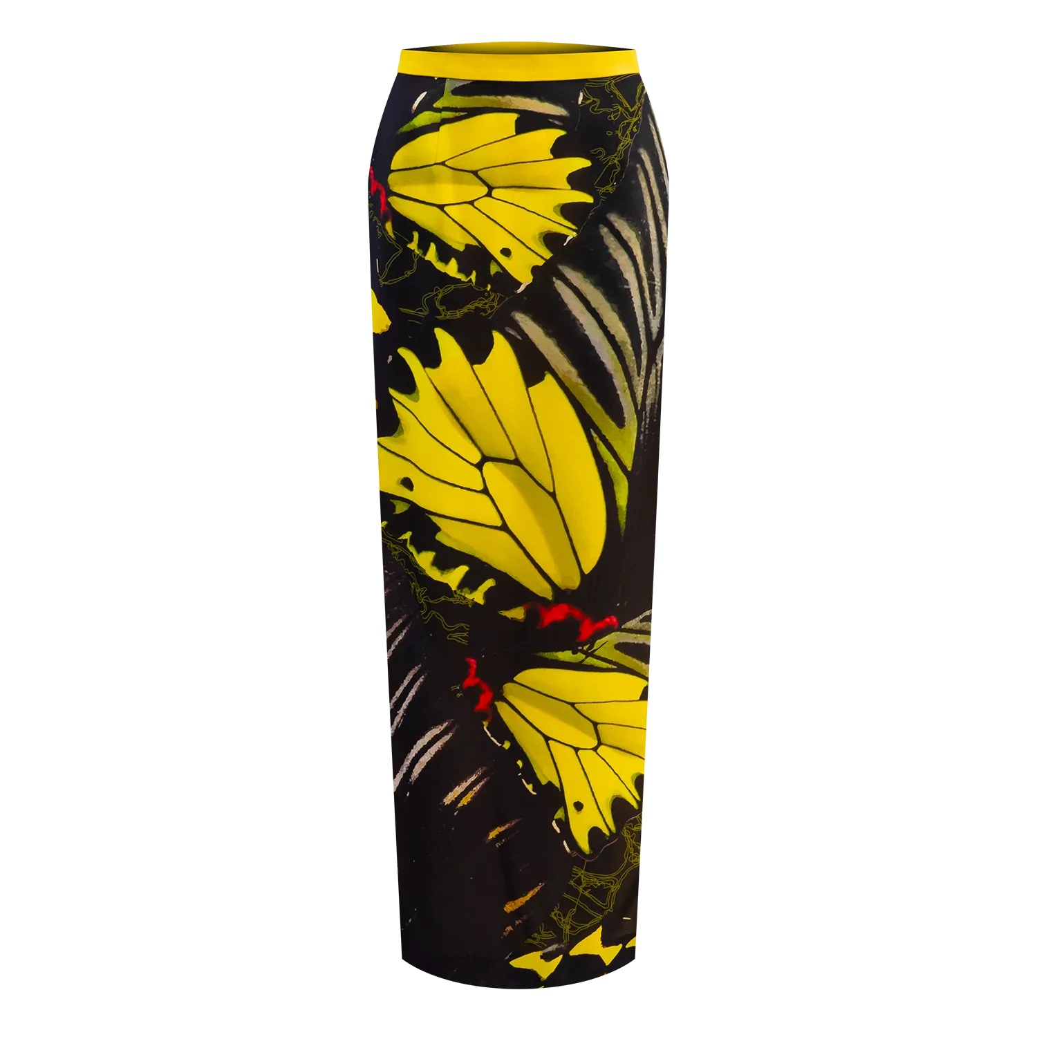 SPARKLE BY KAREN CHAN x Fung Yuen Butterfly Reserve【GOLDEN BIRDWING】100% Silk Cheongsam Maxi Skirt (金裳鳳蝶)