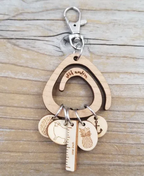 STITCH MARKER HOLDER FOB - KATRINKLES