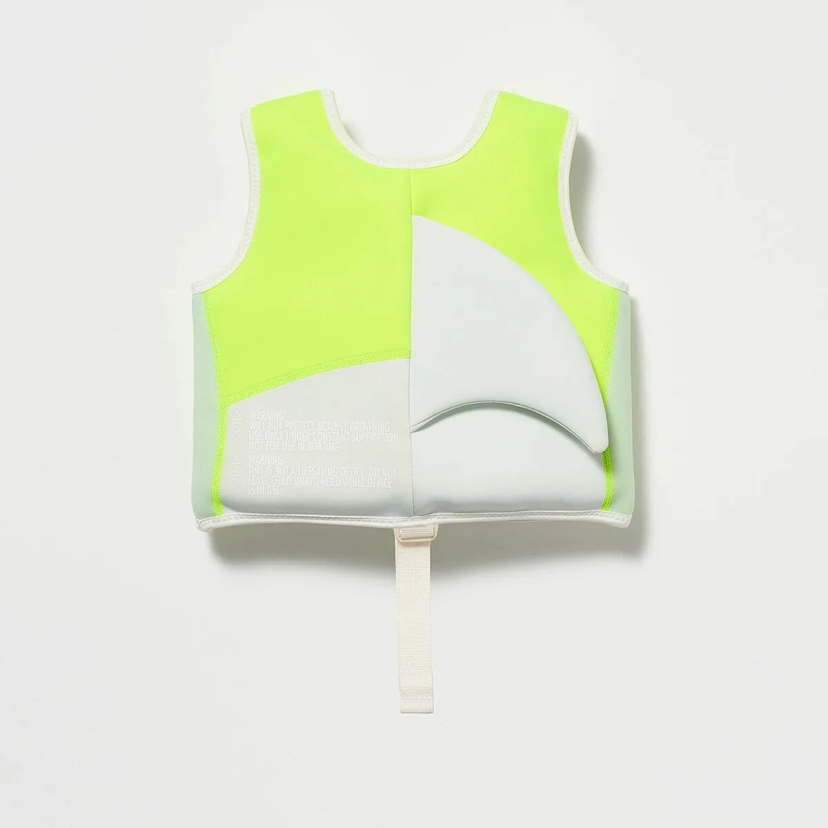 Swim Vest 1-2 Shark Tribe Blue Neon Citrus