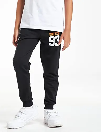 T2F Boy's Joggers Track Pant (11-12 Years, Black)