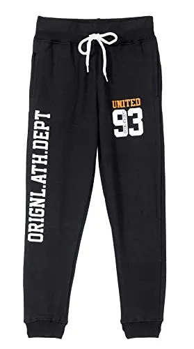 T2F Boy's Joggers Track Pant (11-12 Years, Black)