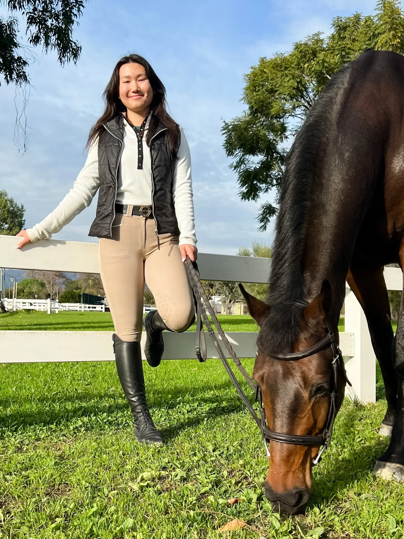 The Lolie Vest in Brilliant Black