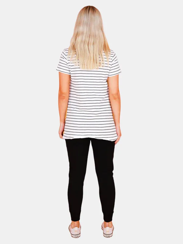 Thornton Tee - White Stripe