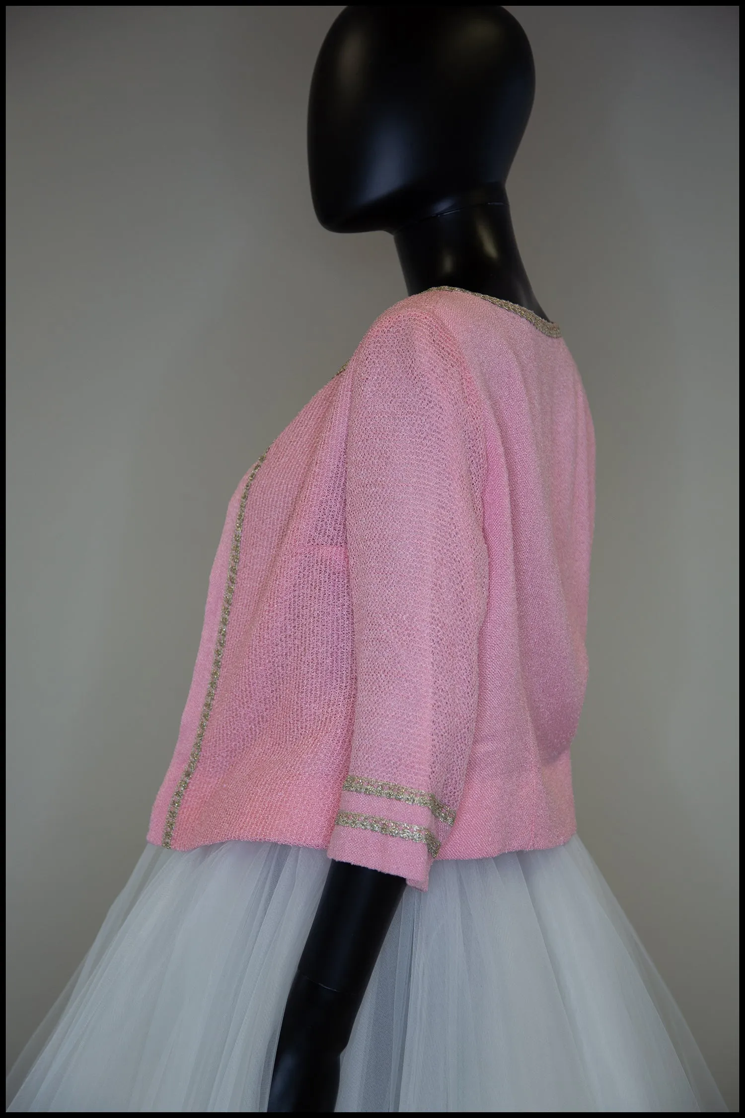 Vintage 1960s Pink Cropped Jacket