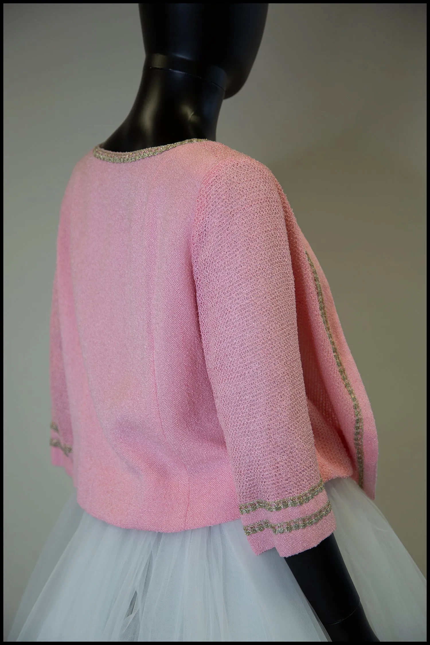 Vintage 1960s Pink Cropped Jacket