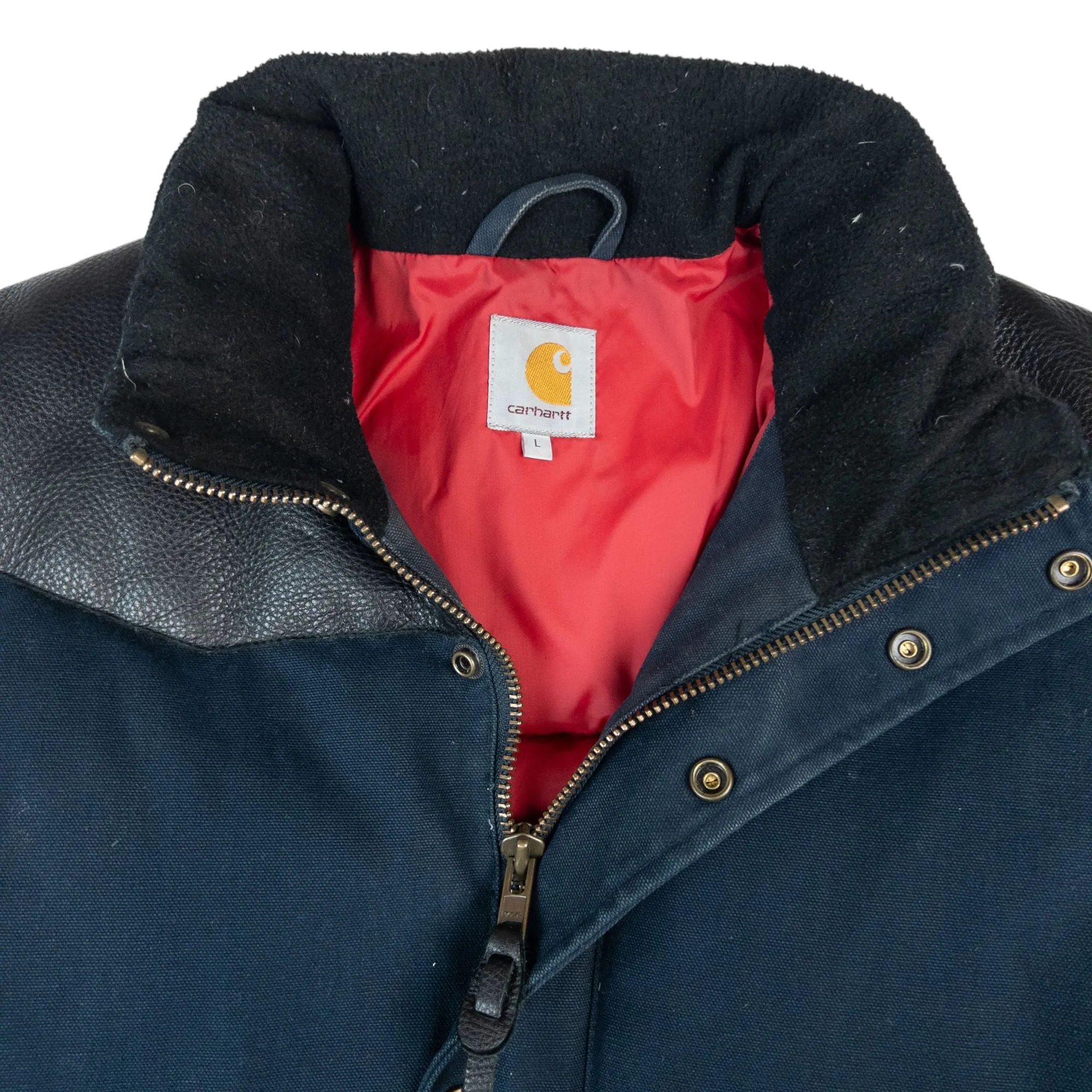 Vintage Carhartt Heavyweight Zip Up Puffer Jacket Size L