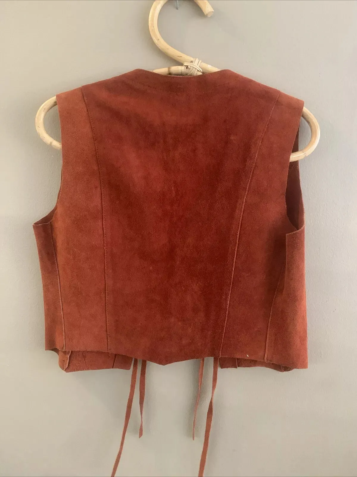 Vintage Scala Suede Vest 70’s Woodstock small