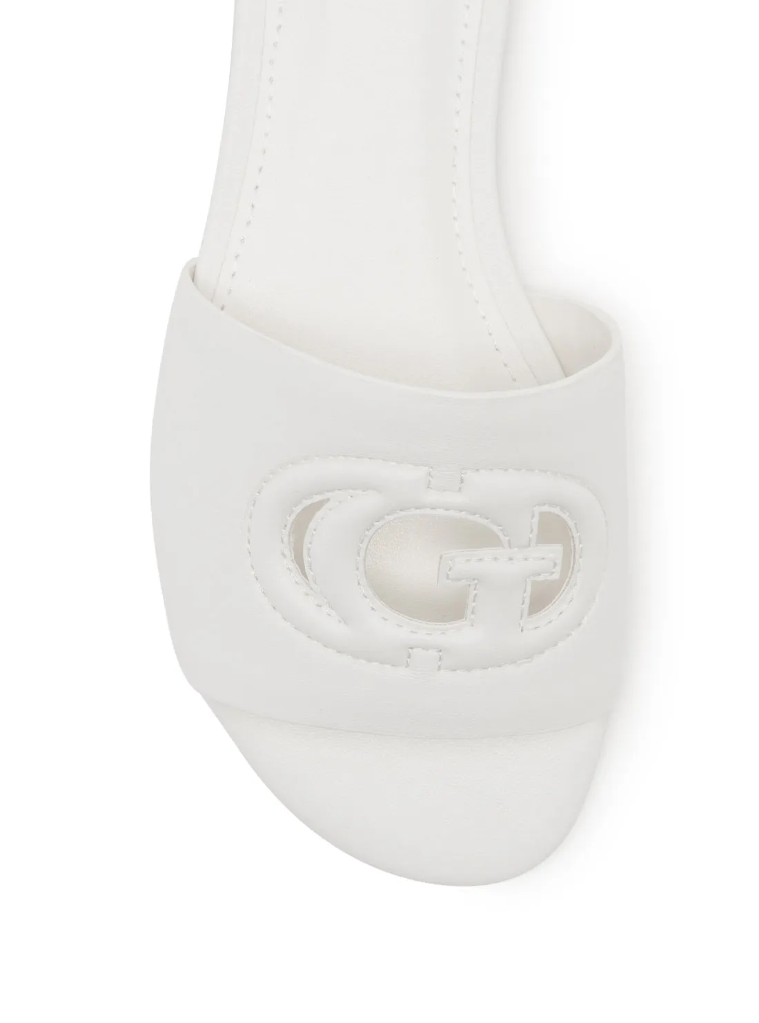 White Tashia Cutout Logo Slides