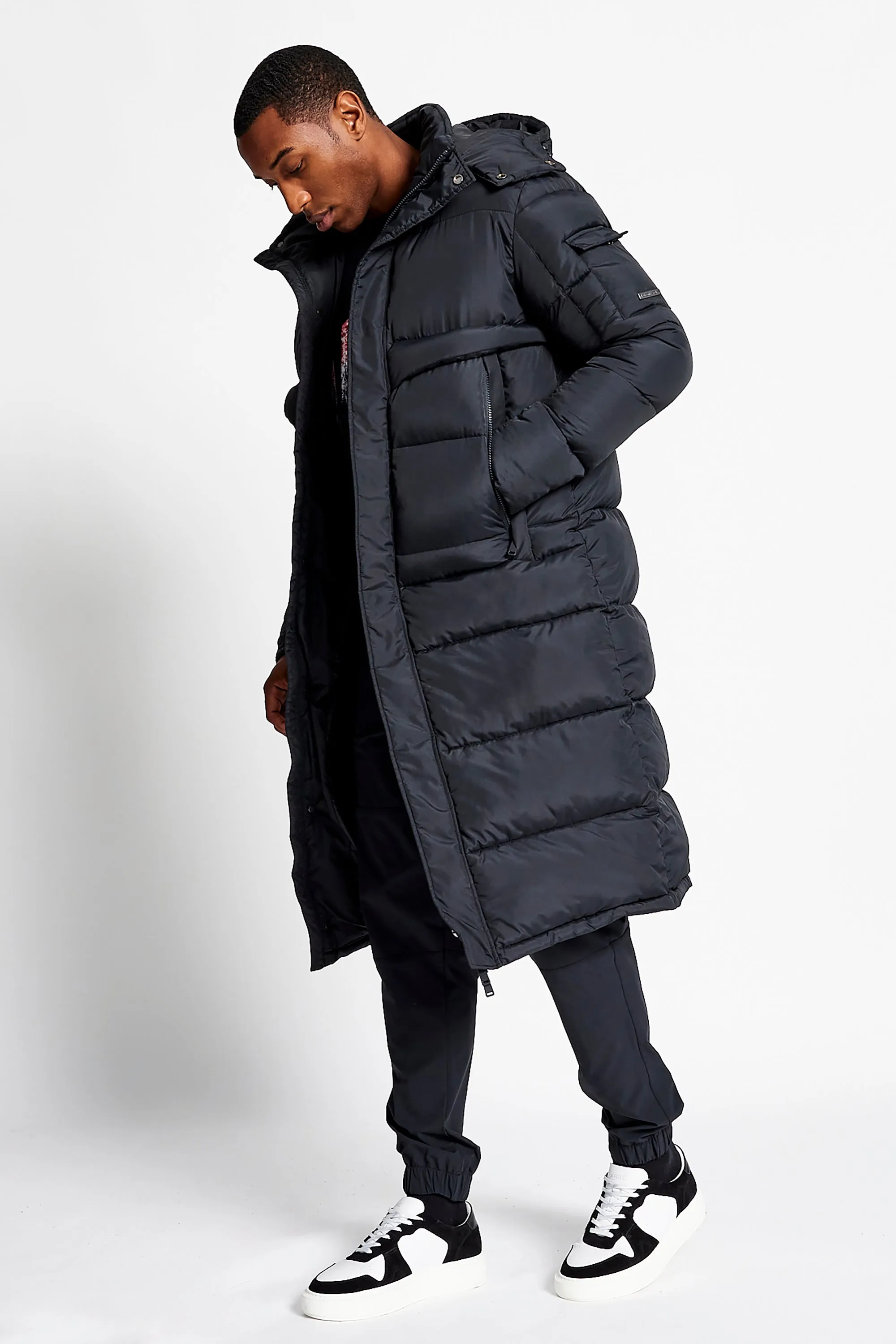 Williamsburg Long Puffer Coat - Black