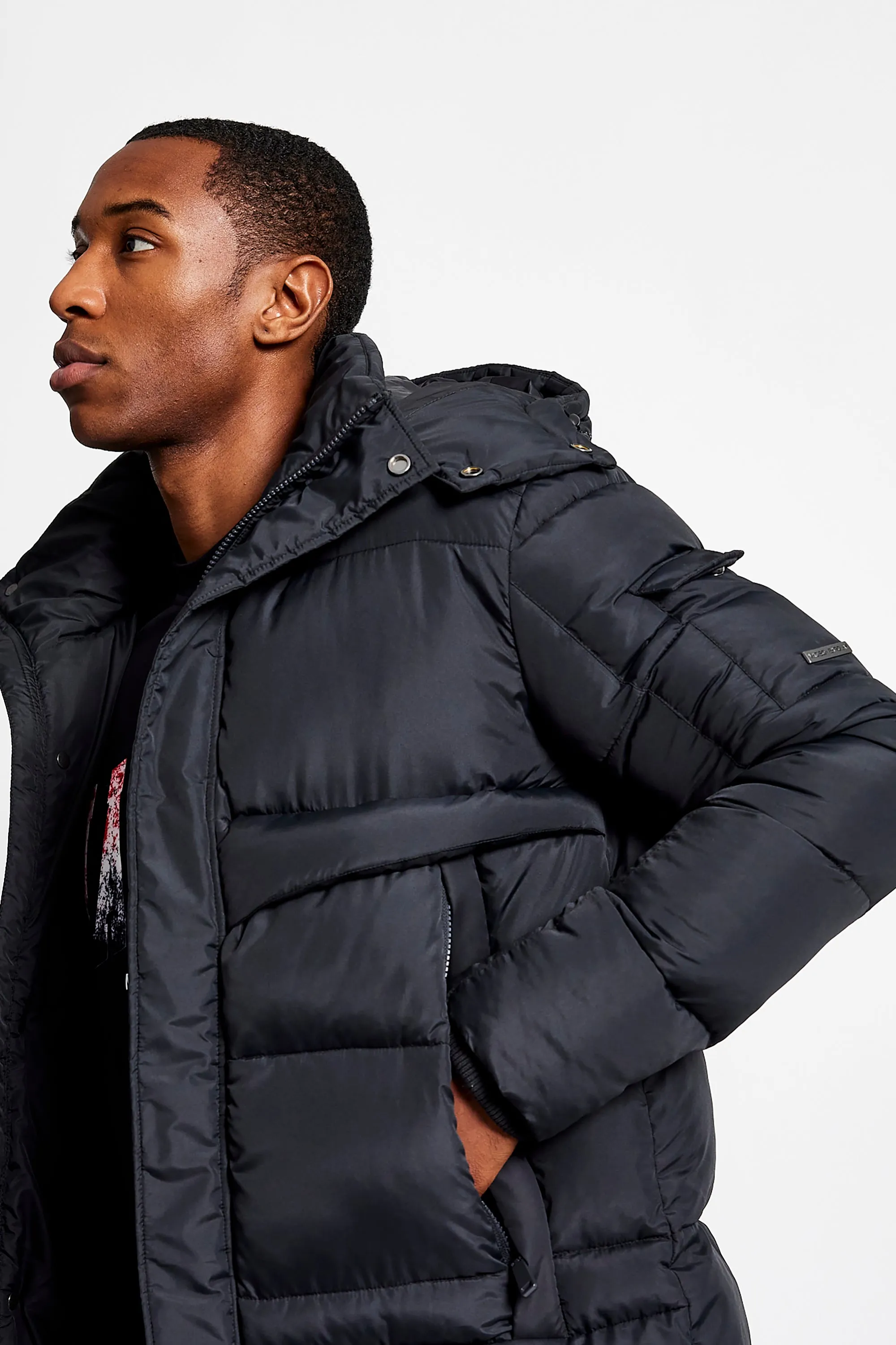 Williamsburg Long Puffer Coat - Black