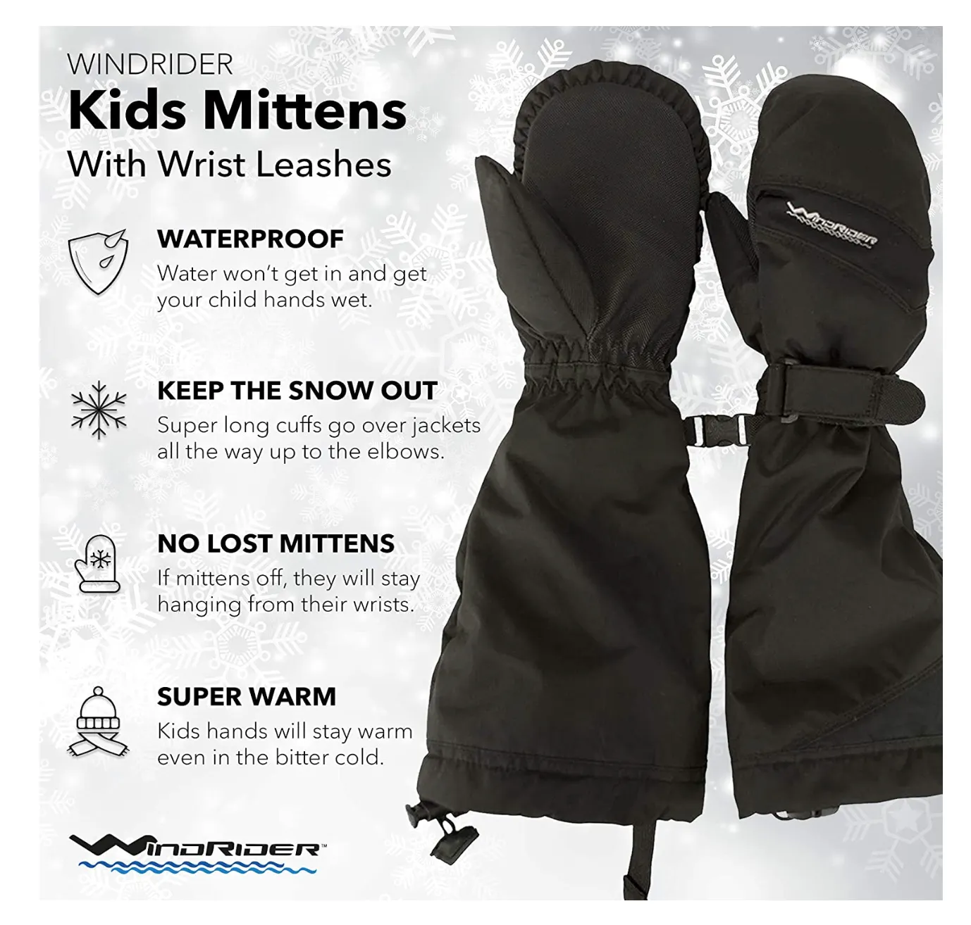 WindRider Waterproof Toddler Mittens