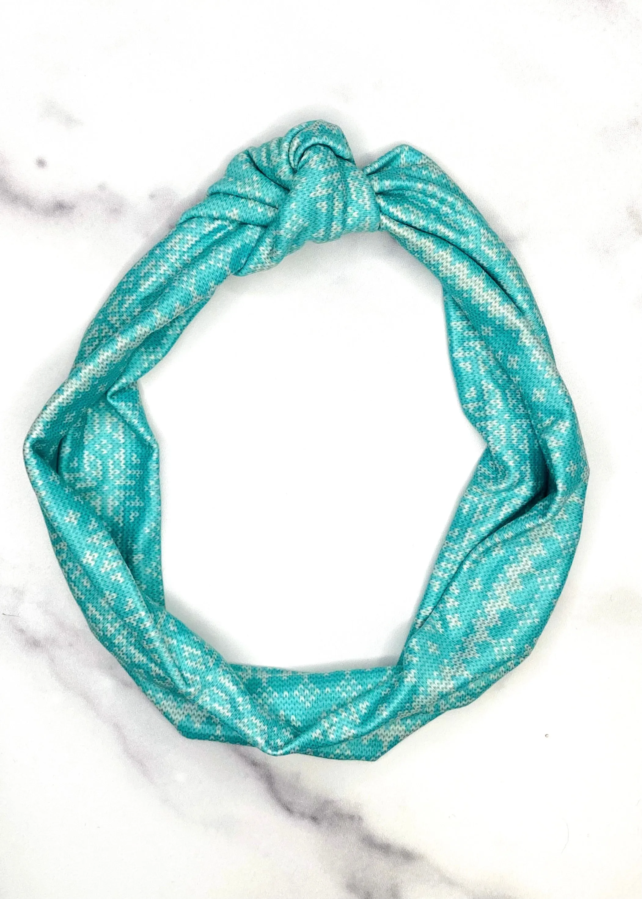 Winter Sweater Top Knot Headband