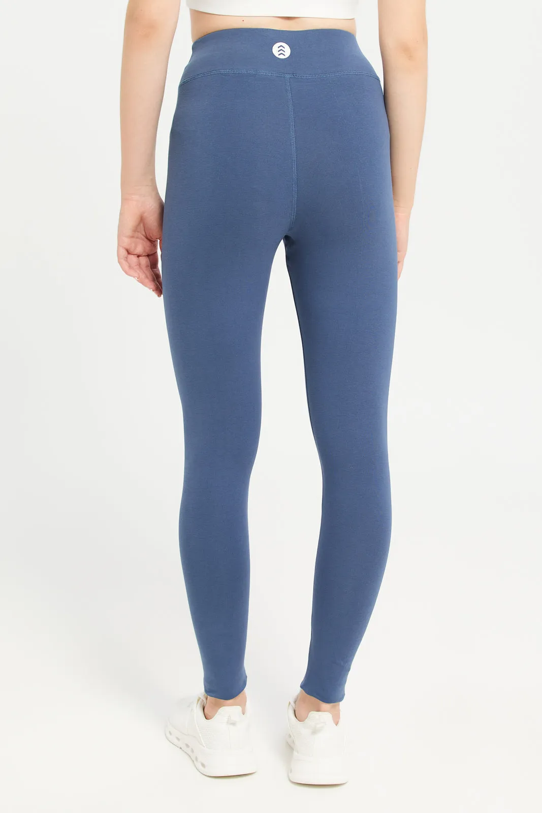 Women Blue Active Leggings