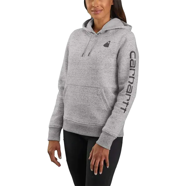 Women's Clarksburg Graphic Sleeve Logo Hooded Sweatshirt