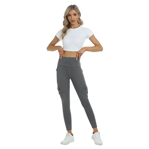 Women's High Waist Sports Pocket Pants