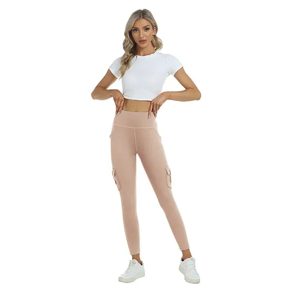 Women's High Waist Sports Pocket Pants