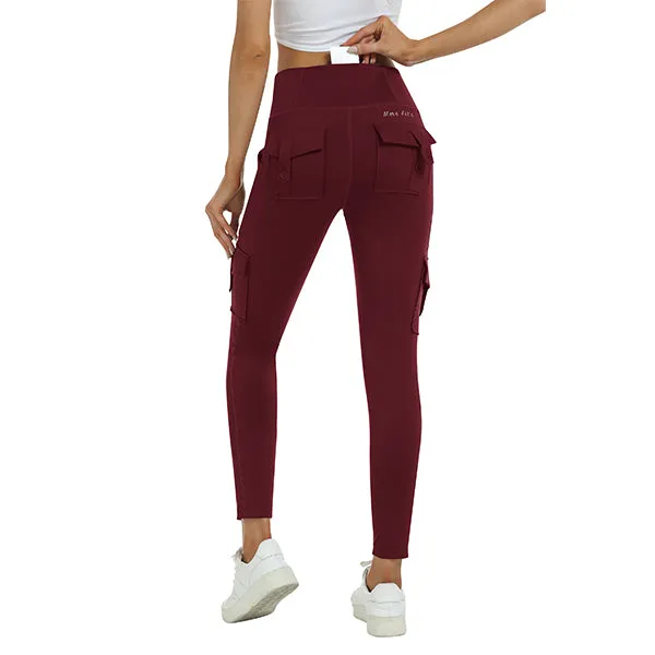 Women's High Waist Sports Pocket Pants