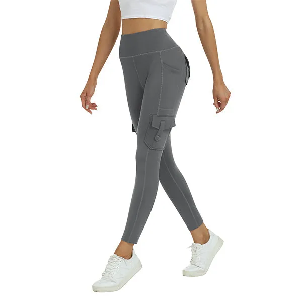 Women's High Waist Sports Pocket Pants