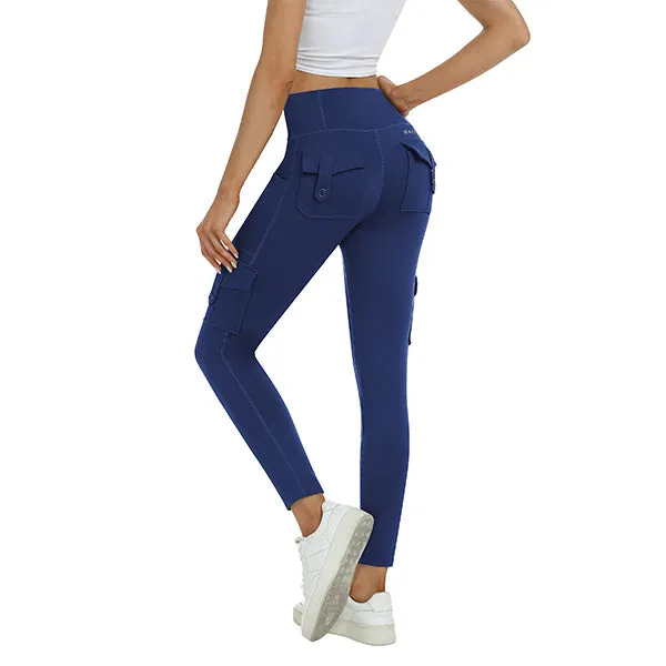 Women's High Waist Sports Pocket Pants