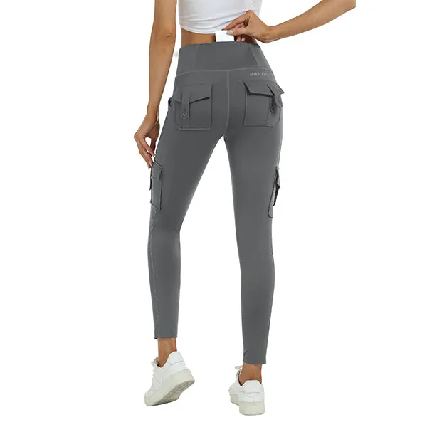 Women's High Waist Sports Pocket Pants