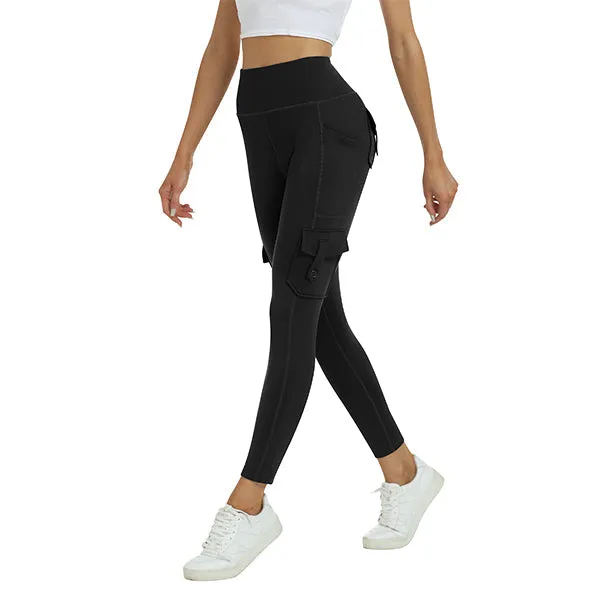 Women's High Waist Sports Pocket Pants