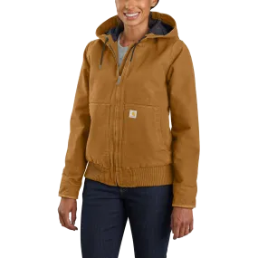 Women's Loose Fit Washed Duck Insulated Active Jac