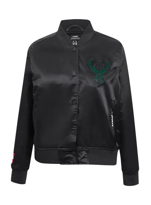 Women's Pro Standard Jewels Milwaukee Bucks Satin Jacket