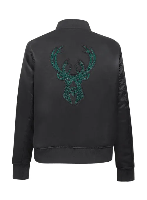 Women's Pro Standard Jewels Milwaukee Bucks Satin Jacket