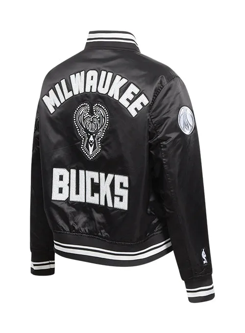 Women's Pro Standard Pearls Milwaukee Bucks Satin Jacket